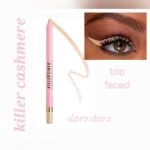 TOO FACED Killer Liner Gel Eyeliner Pencil *KILLER CASHMERE* / .004 oz / NIB